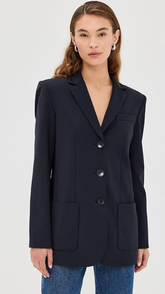 Tibi Tropical Wool Max Blazer | Shopbop Product Image