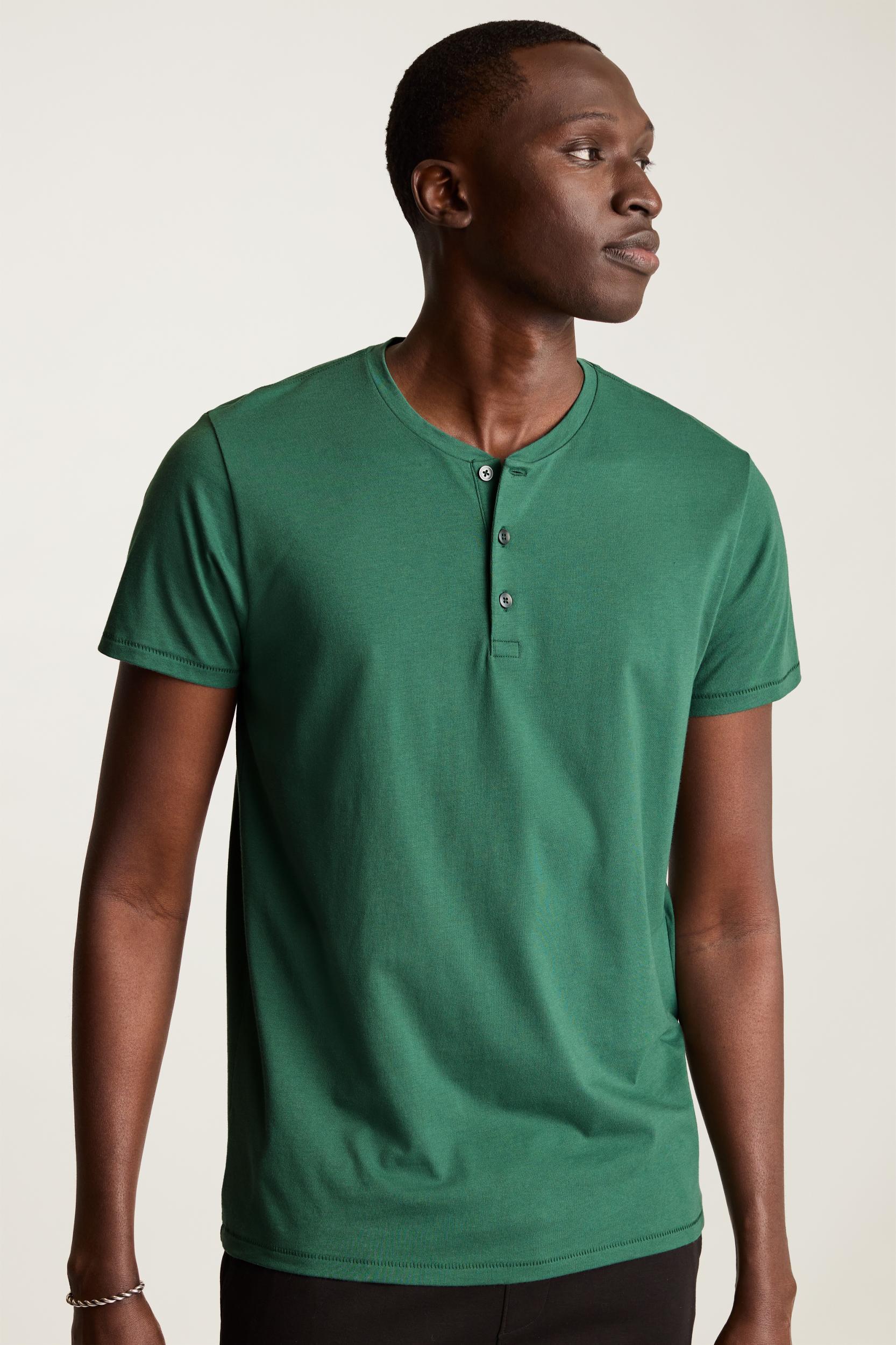 Pima Performance Short Sleeve Henley Product Image