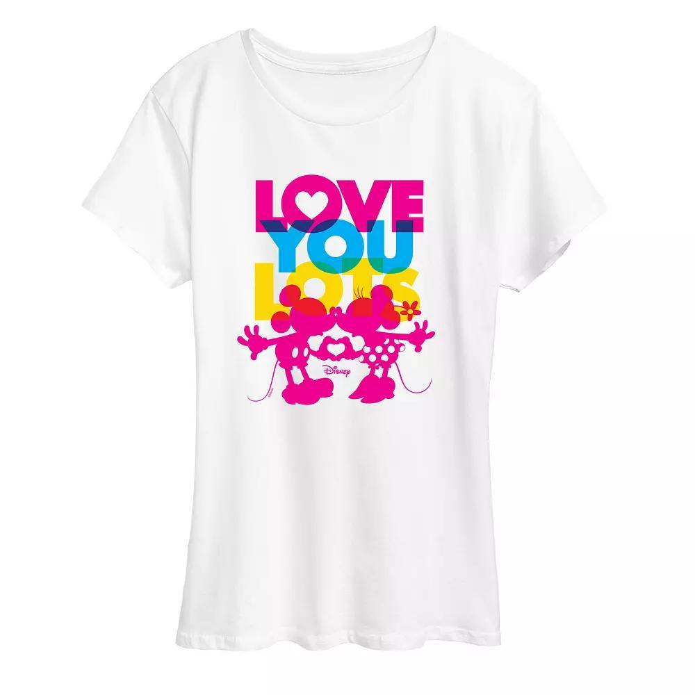 Disney's Mickey & Minnie Mouse Women's Love You Lots Graphic Tee,  Product Image