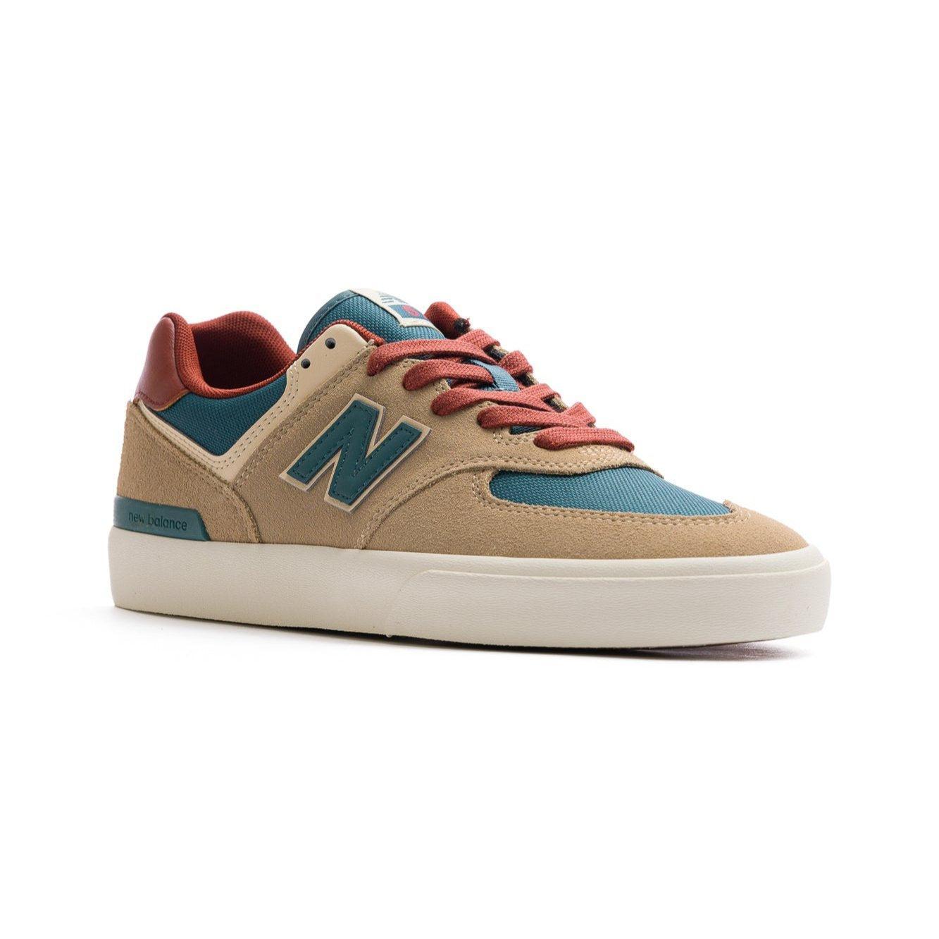 New Balance Numeric 574 Vulc - Tan with Forest Green Product Image