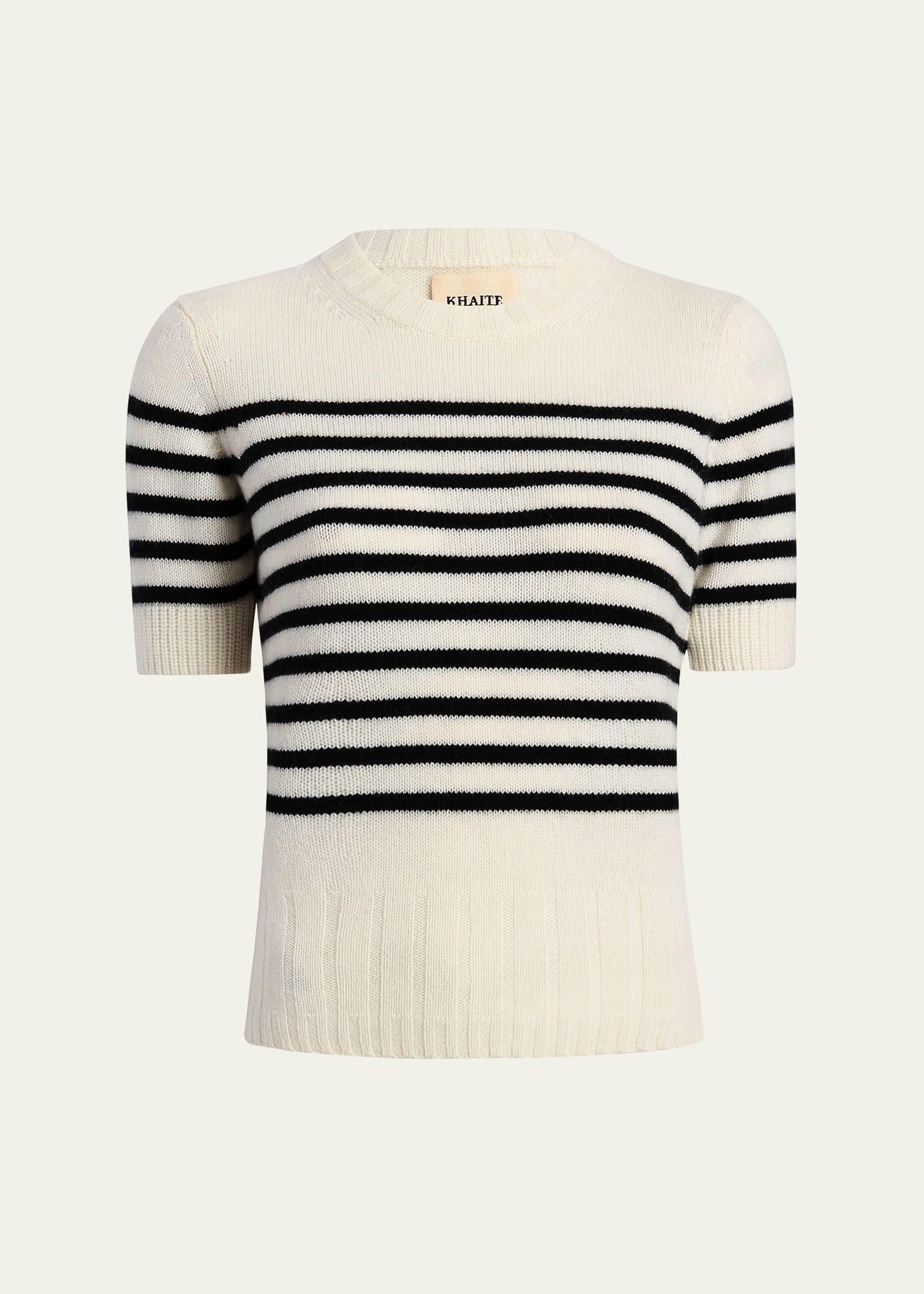 Womens Luphia Short-Sleeve Cashmere Sweater Product Image