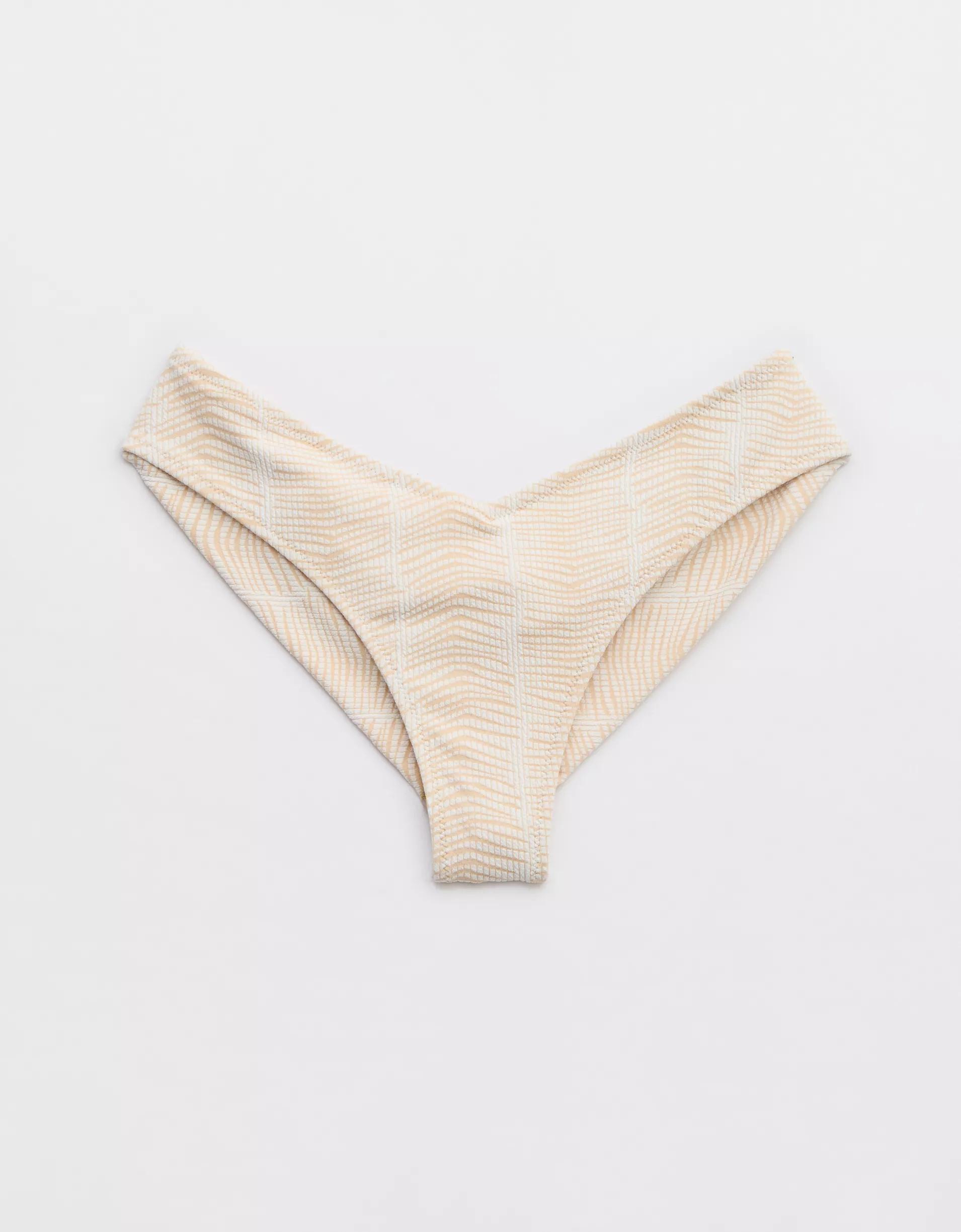 Aerie Jacquard High Leg Bikini Bottom Product Image