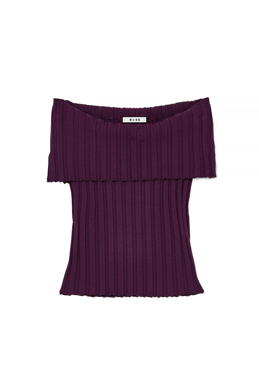 Offshoulder Knitted Top Product Image