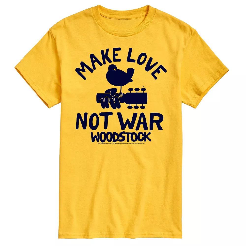 Men's Woodstock Make Love Not War Graphic Tee,  Product Image