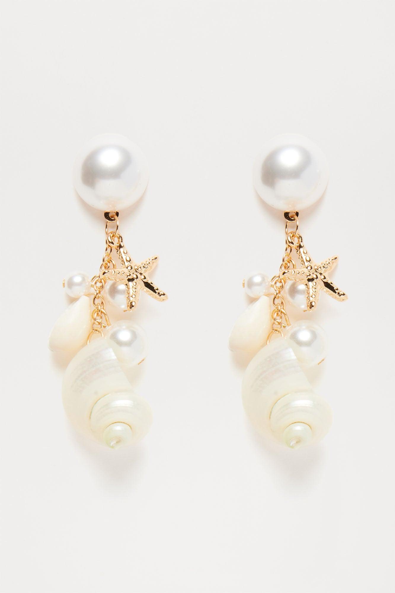 The Beach Is Calling Earrings - White/combo Product Image