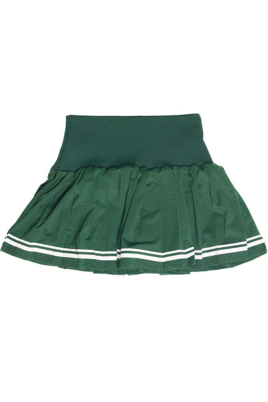 Stripe Hem Pleated Skirt Product Image