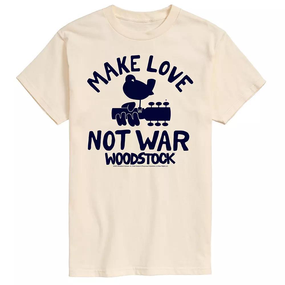 Men's Woodstock Make Love Not War Graphic Tee,  Product Image