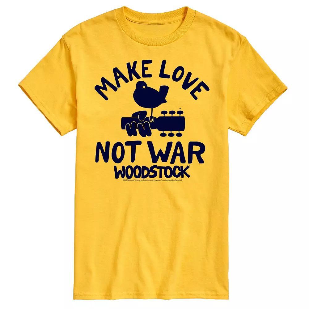Men's Woodstock Make Love Not War Graphic Tee,  Product Image