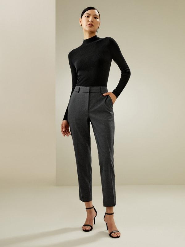 LILYSILK Womens Cashmere Pullover - Black Cashmere Silk - Lightweight Autumn and Winter Top M Product Image