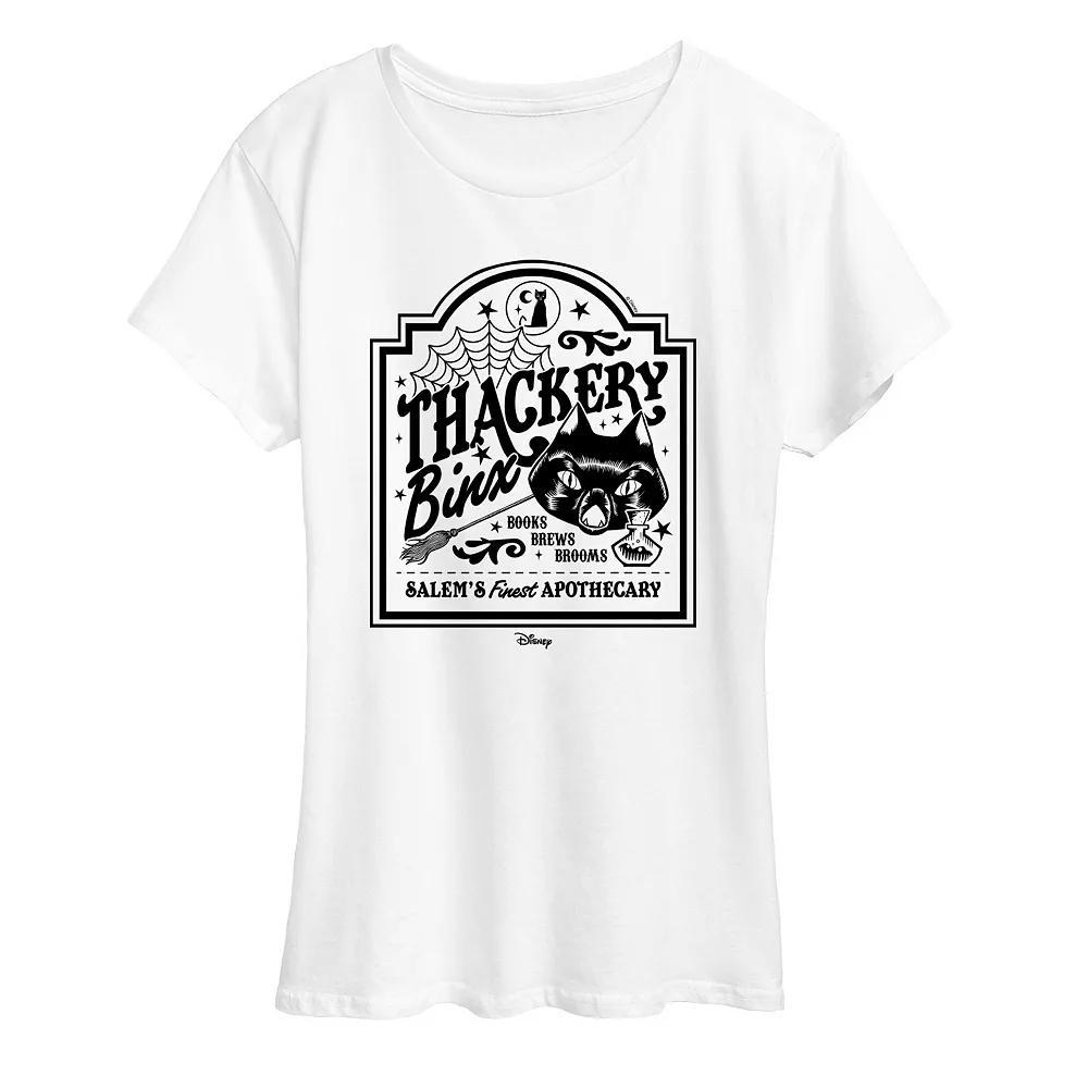 Disney's Hocus Pocus Women's Binx Business Sign Graphic Tee,  Product Image