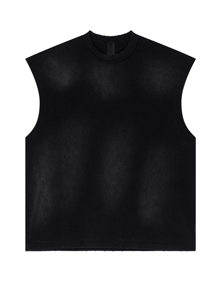 Vintage Distressed Tank Tops Sleeveless Shirts Product Image