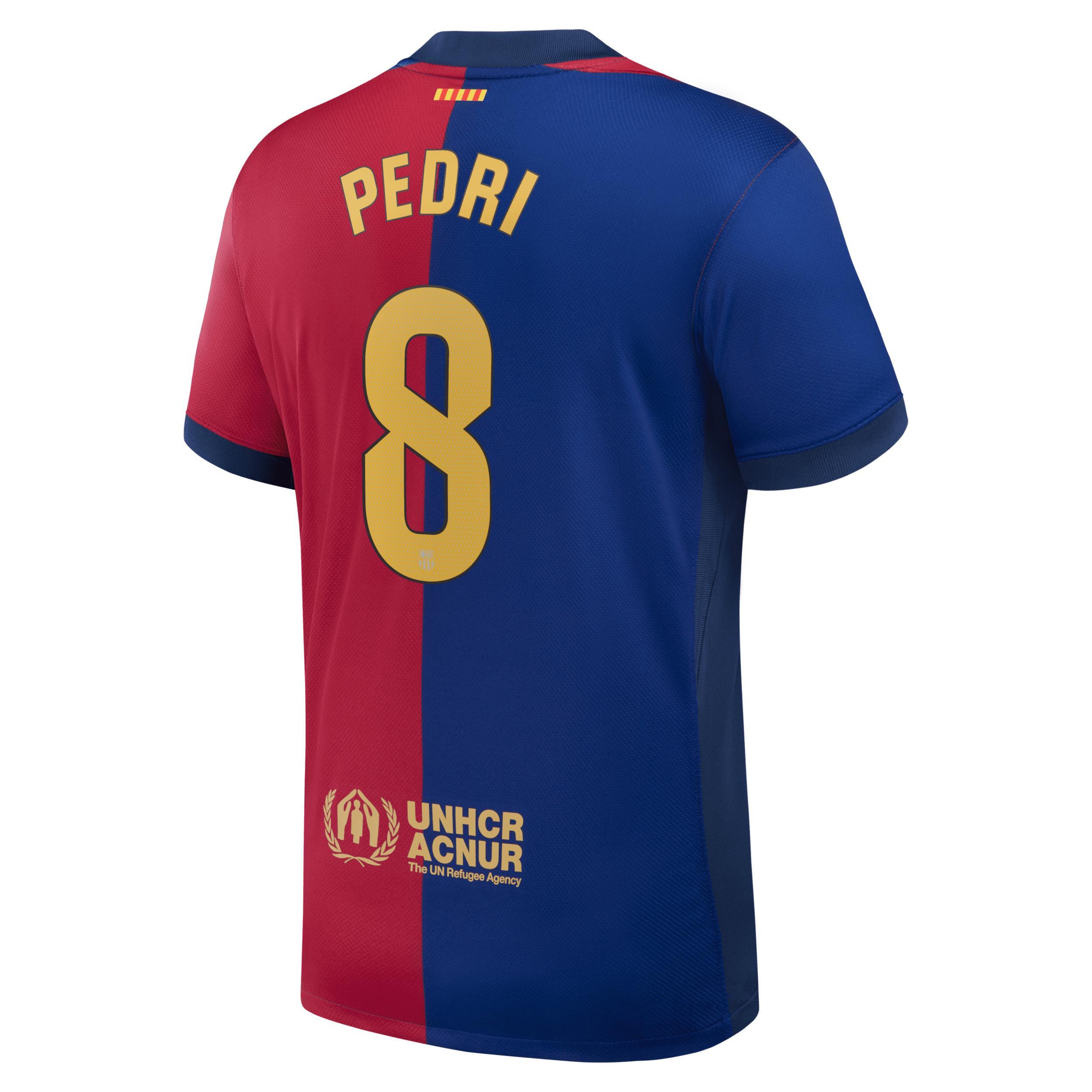 Pedri Barcelona 2024/25 Stadium Home Nike Men's Dri-FIT Soccer Jersey Product Image