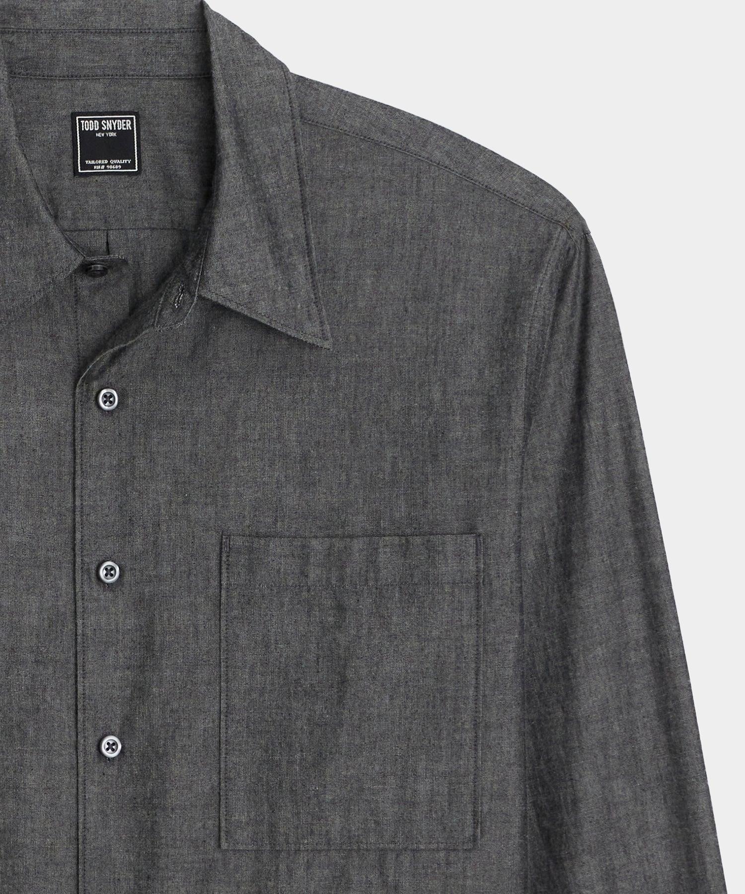 Relaxed Fit Chambray Shirt Product Image