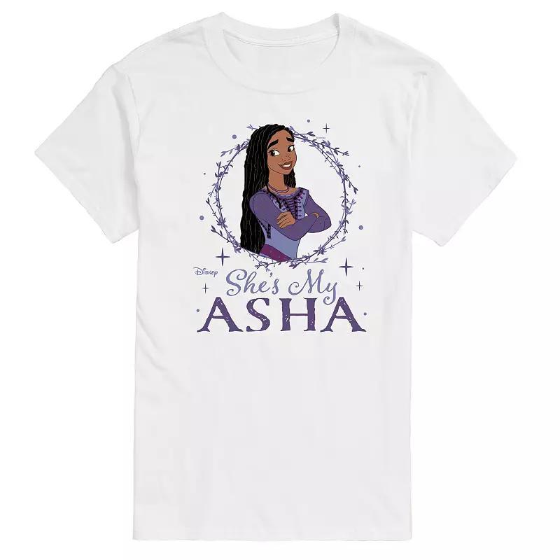 Disneys Wish Mens Shes My Asha Graphic Tee Product Image