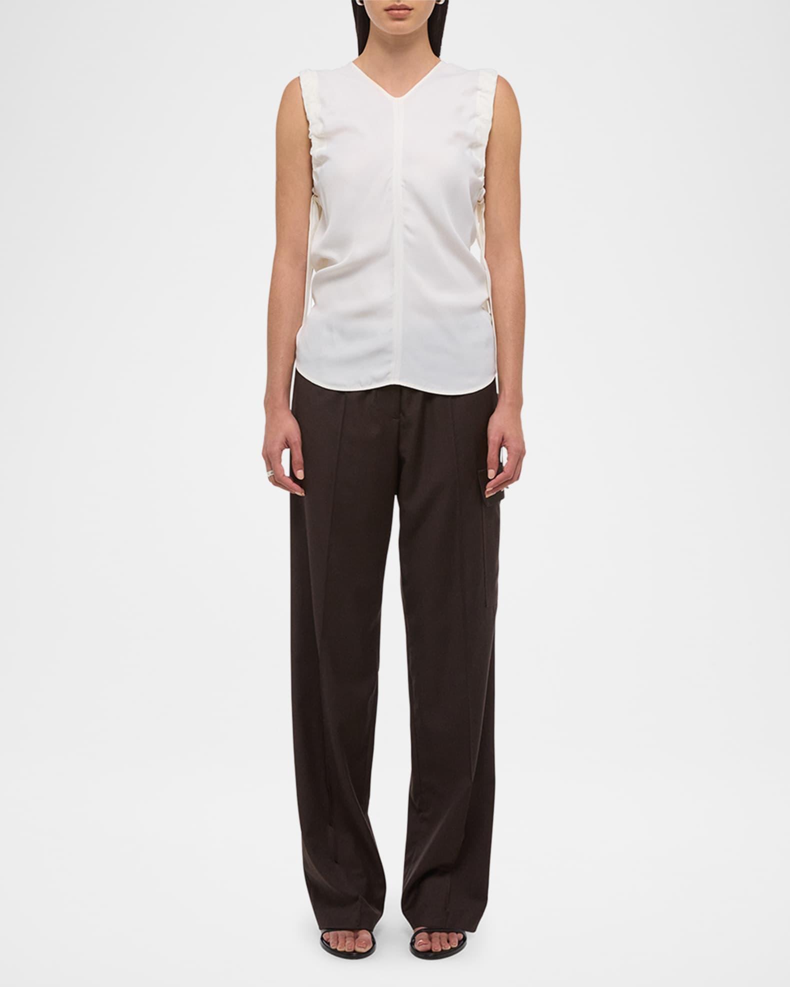 Ruched Sleeveless Top Product Image