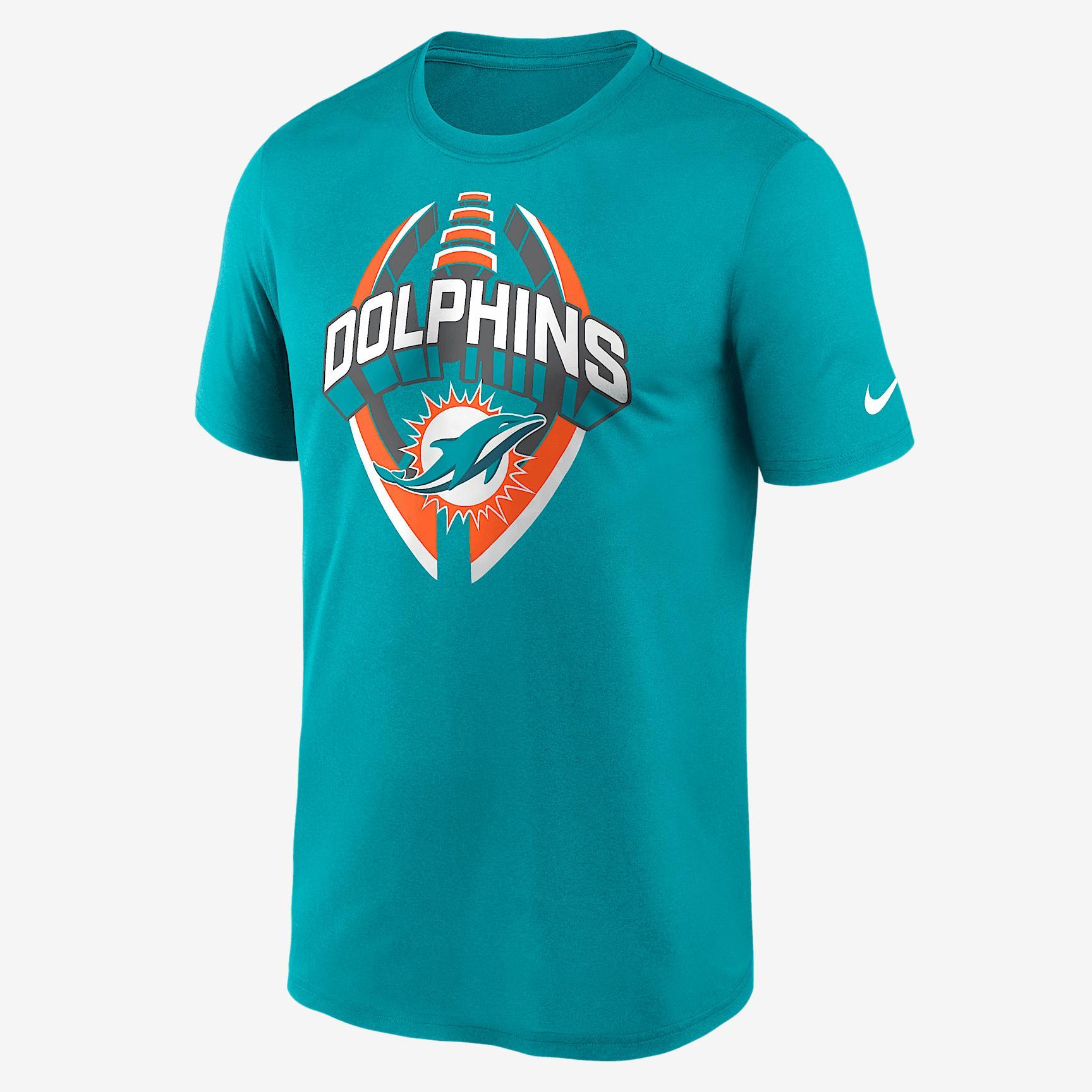 Miami Dolphins Legend Icon Mens Nike Mens Dri-FIT NFL T-Shirt | NKGK3GT9P-NCF Product Image