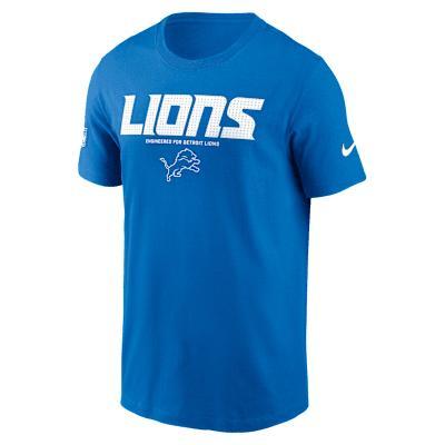 Detroit Lions Sideline Team Issue Nike Mens Dri-FIT NFL T-Shirt | 02ET45A9J-AR5 Product Image