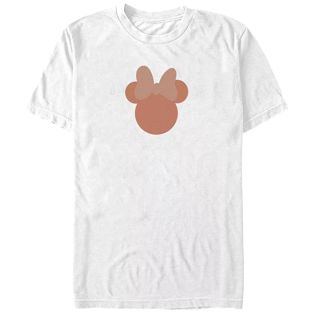 Disney's Minnie Mouse Head Shape Juniors' Graphic Tee, Women's, Size: XL, White Product Image