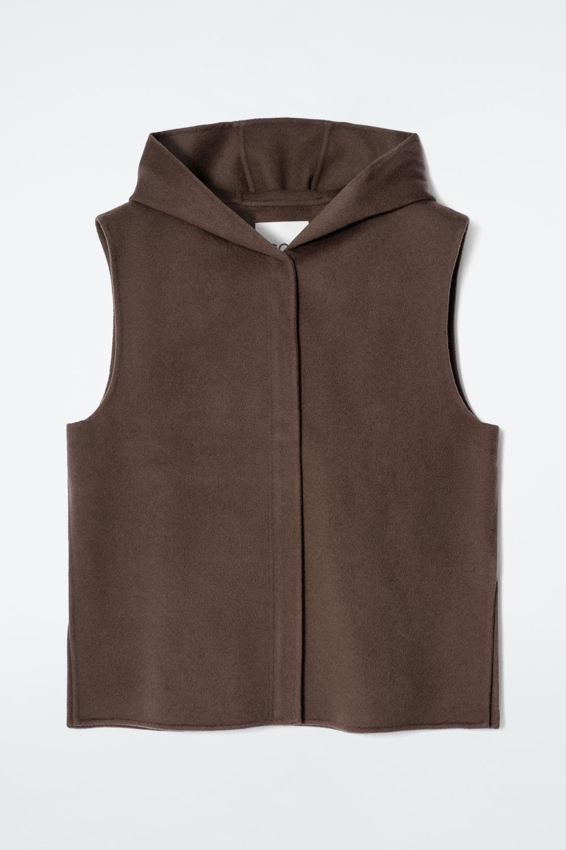 DOUBLE-FACED HYBRID HOODED VEST Product Image