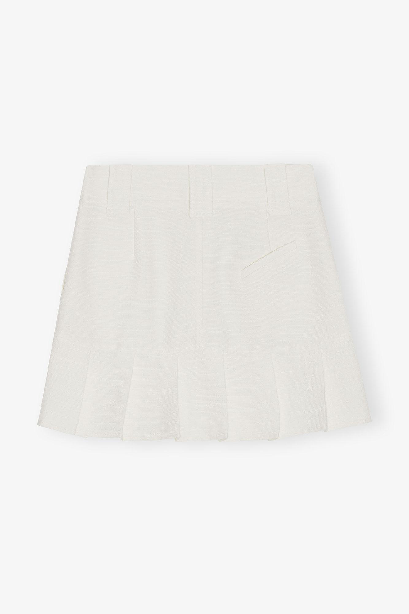 Slub Linen Mini Skirt Product Image