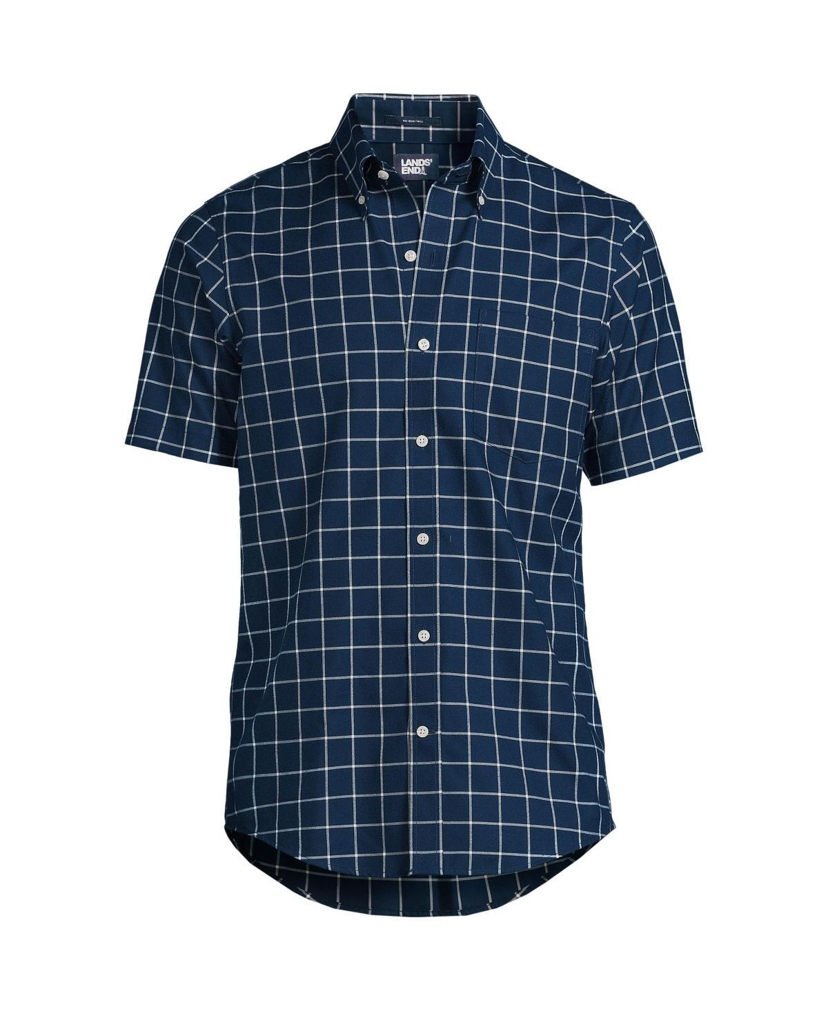 Mens Lands End Traditional-Fit No-Iron Button-Down Sport Shirt Product Image