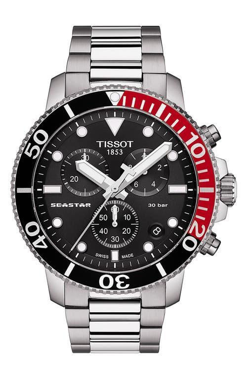 Tissot Mens Seastar 1000 Quartz Chronograph Grey Strap Watch Product Image