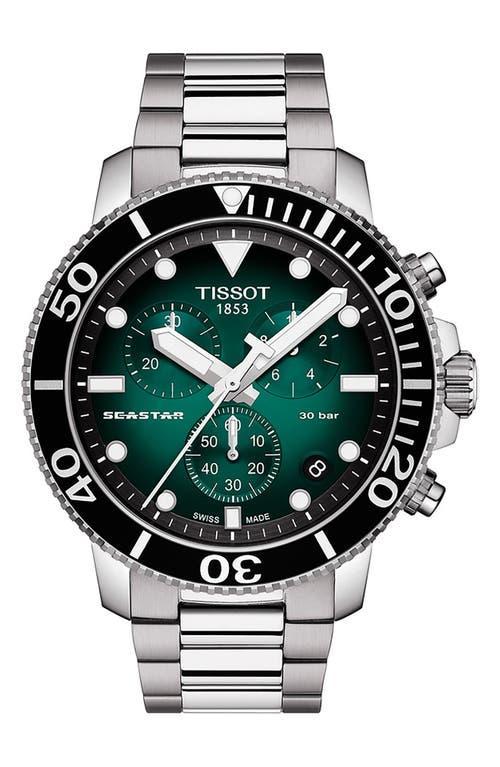 Tissot Mens Seastar 1000 Quartz Chronograph Grey Strap Watch Product Image