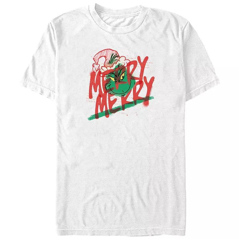 Big & Tall Dr. Seuss Grinch Merry Merry Graphic Tee, Men's, Size: XL Tall, White Product Image