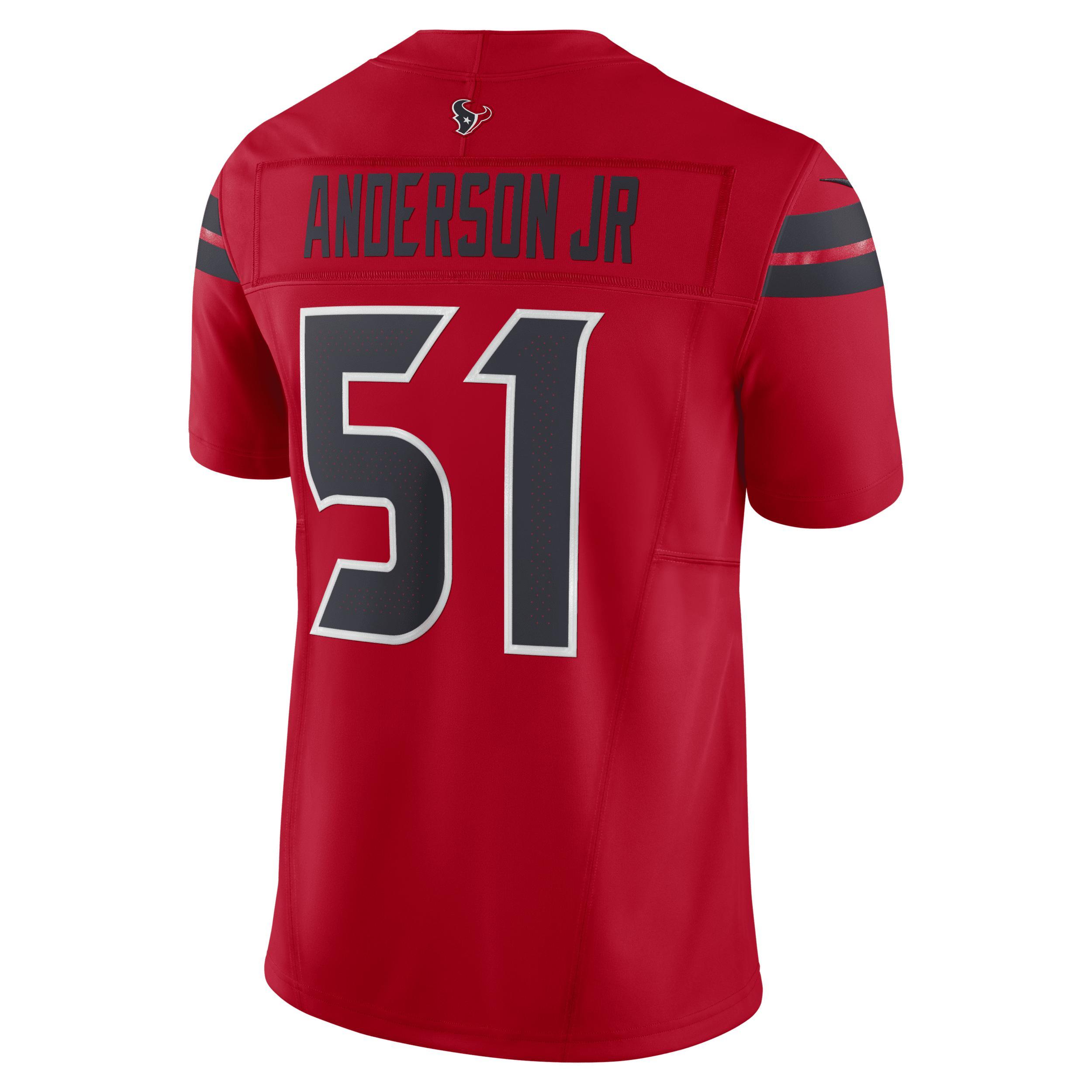 Men's Nike Will Anderson Jr. Red Houston Texans Alternate Vapor F.U.S.E. Limited Jersey, Size: XL Product Image