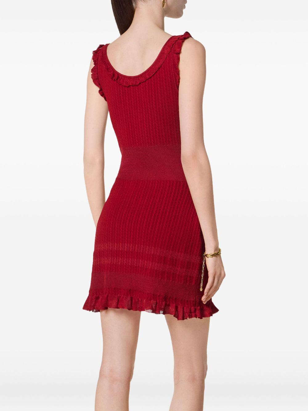 ruffled ribbed dress Product Image