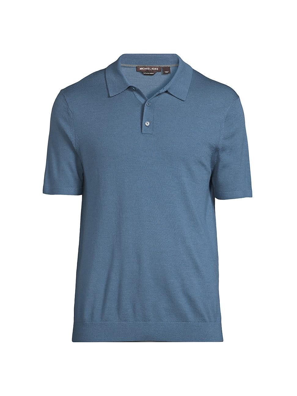 Mens Merino Wool Polo Shirt Product Image