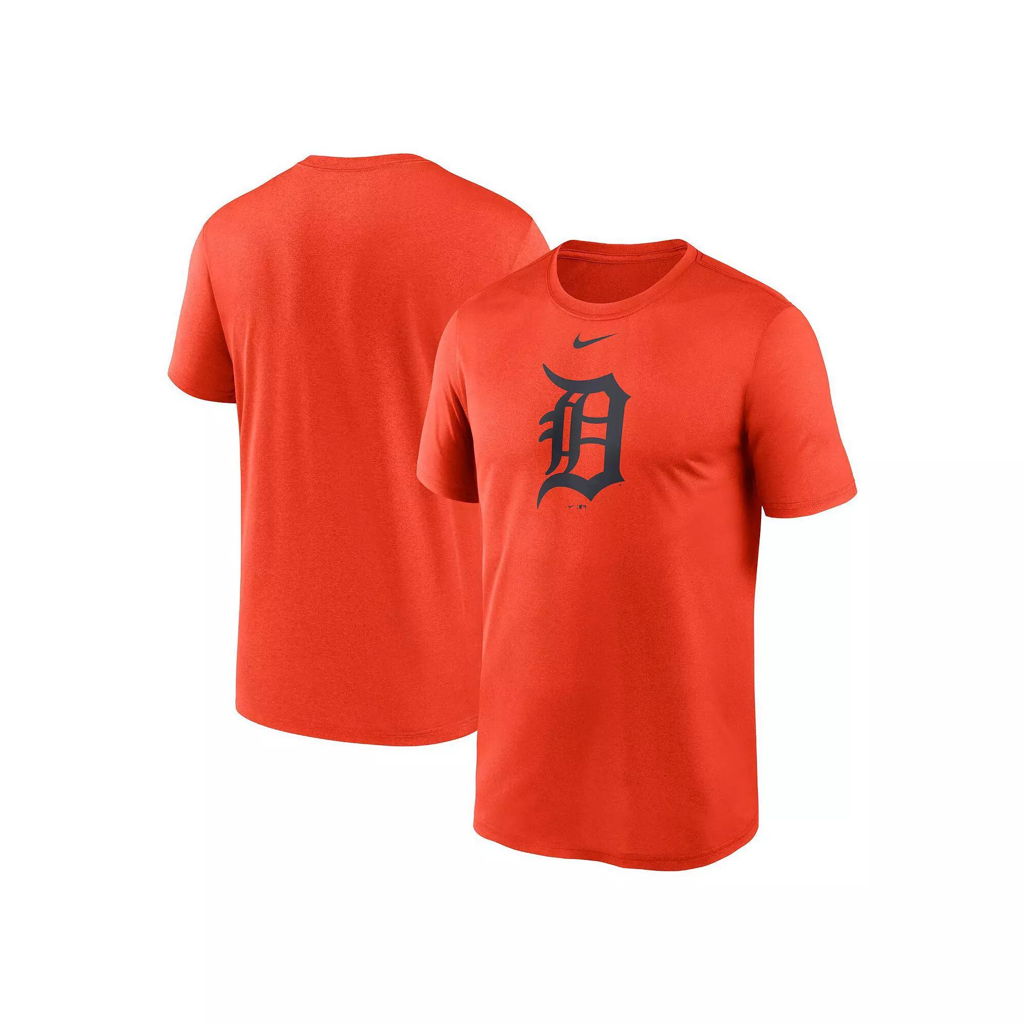 Men's Nike Orange Detroit Tigers New Legend Logo T-Shirt, Size: Small Product Image