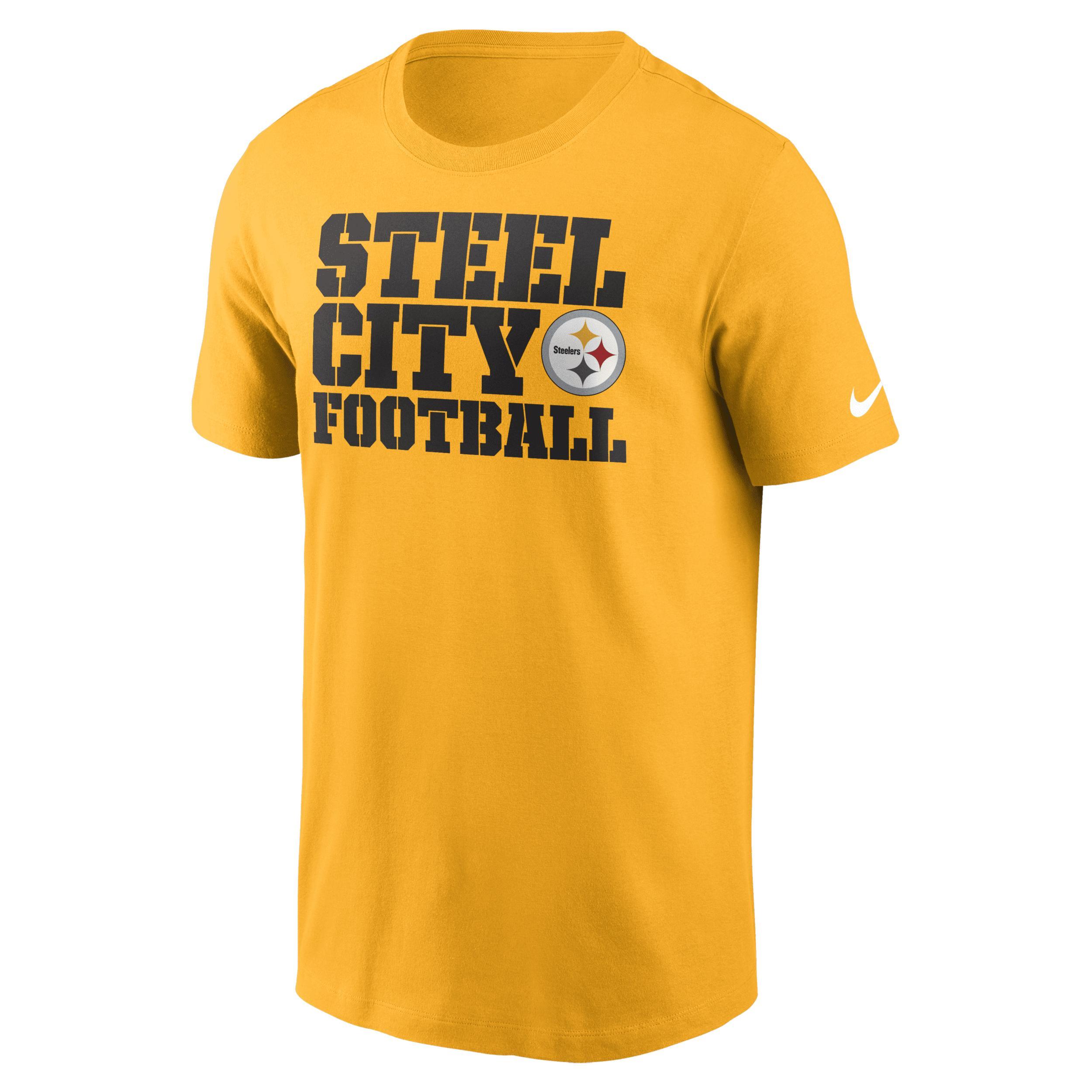 Mens Nike Gold Pittsburgh Steelers Local Essential T-shirt Product Image