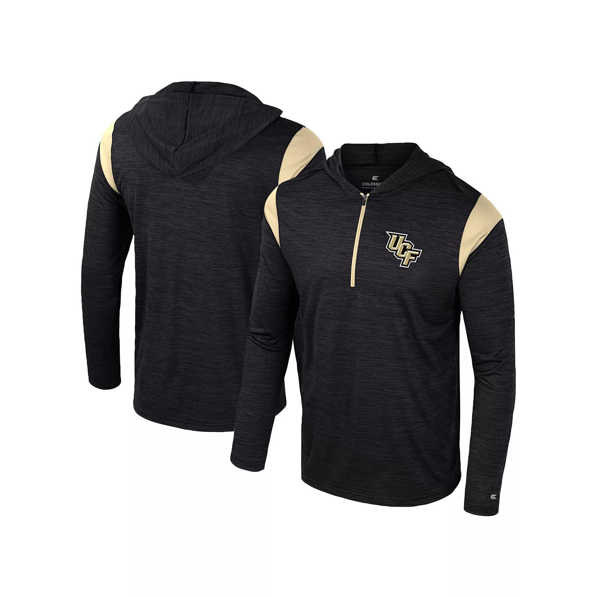 Men's Colosseum Black UCF Knights Dozer Half-Zip Windshirt, Size: XL Product Image