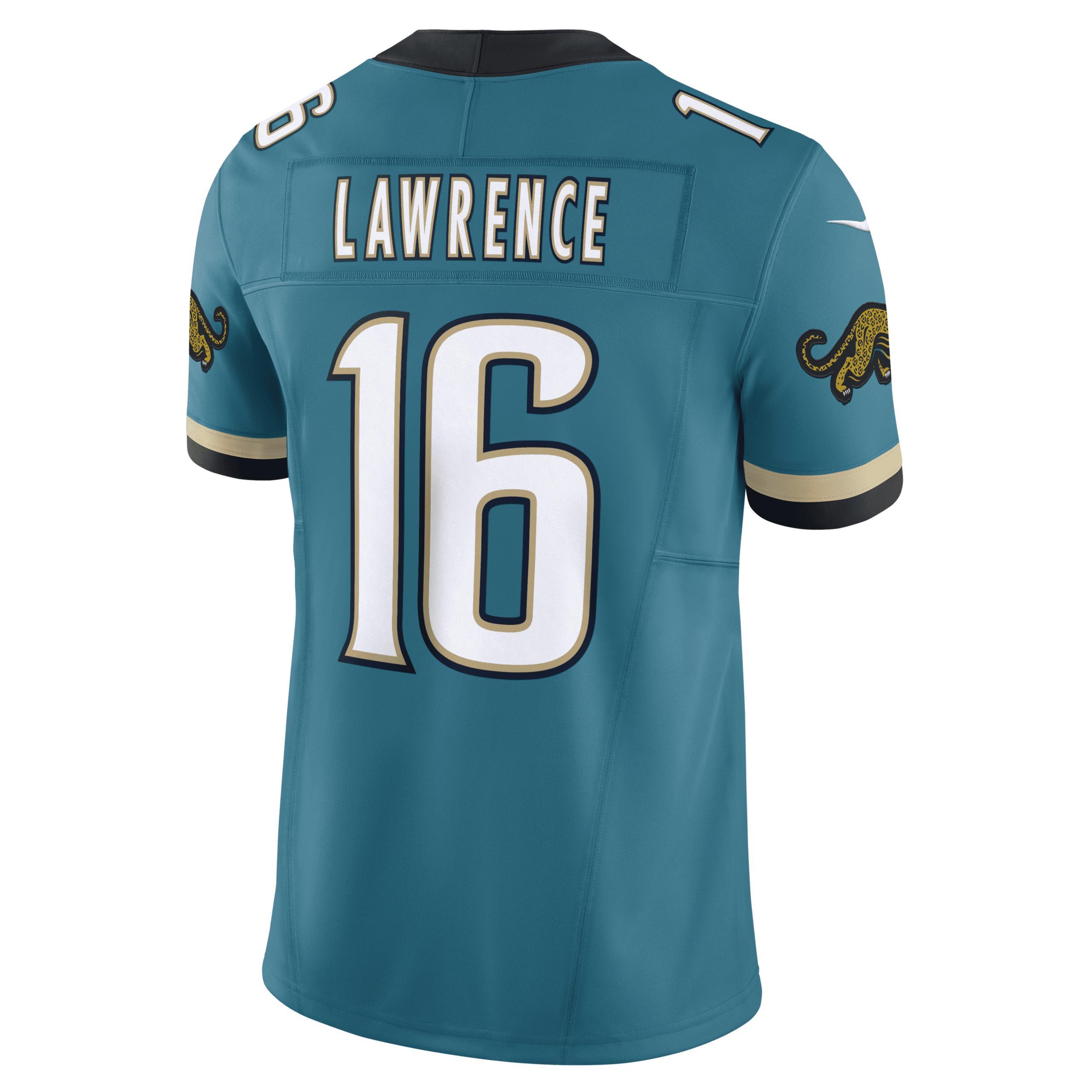 Men's Nike Trevor Lawrence Teal Jacksonville Jaguars Prowler Throwback Vapor F.U.S.E. Limited Jersey, Size: 3XL, Blue Product Image