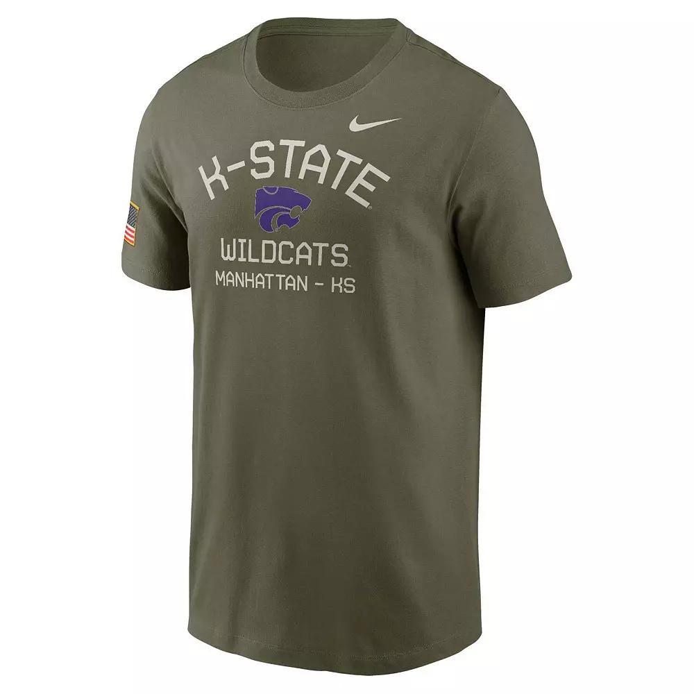 Men's Nike  Olive Kansas State Wildcats 2024 Military Appreciation Performance T-Shirt, Size: Medium, Team Product Image