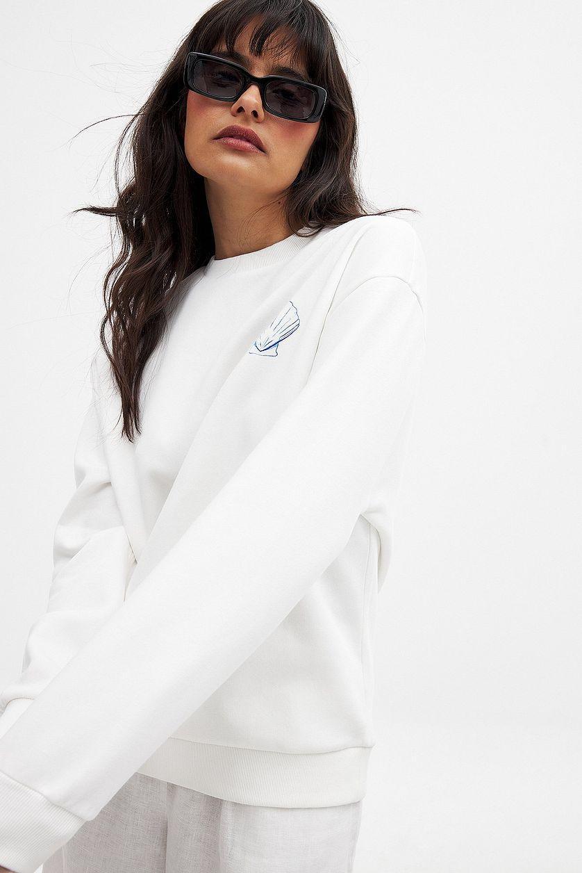 Printed Oversized Sweatshirt Product Image