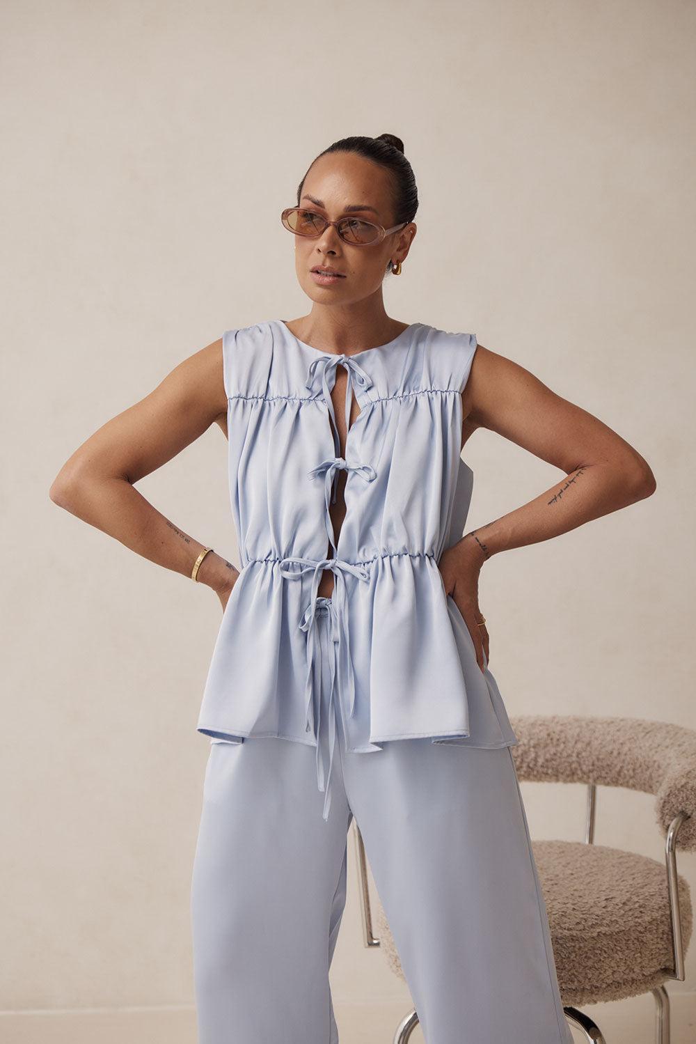 Juliette Top - Blue Product Image