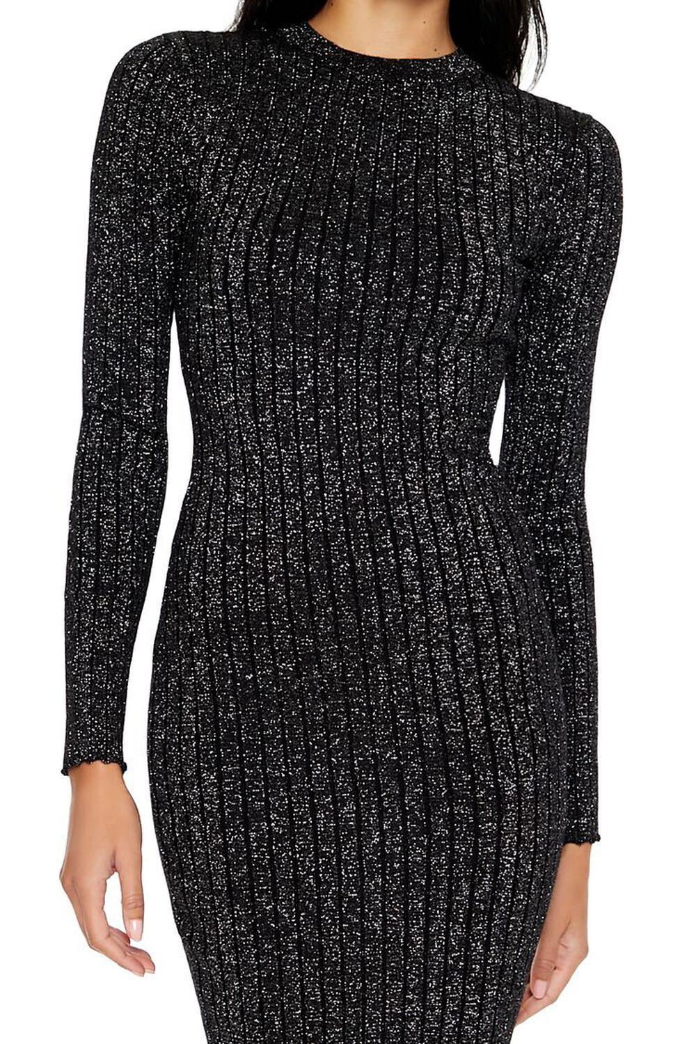 Glitter Knit Bodycon Midi Dress | Forever 21 Product Image