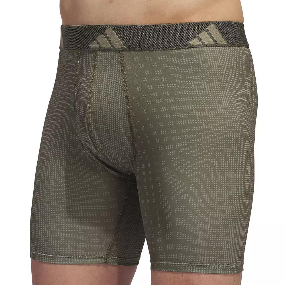 Men's adidas Microfiber Boxer Brief, Size: XXL, Shadow Olive Green Product Image