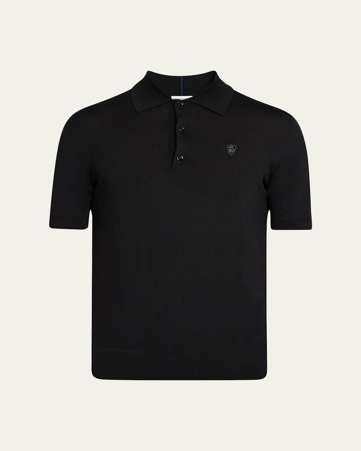 Mens Knit Polo Shirt Product Image