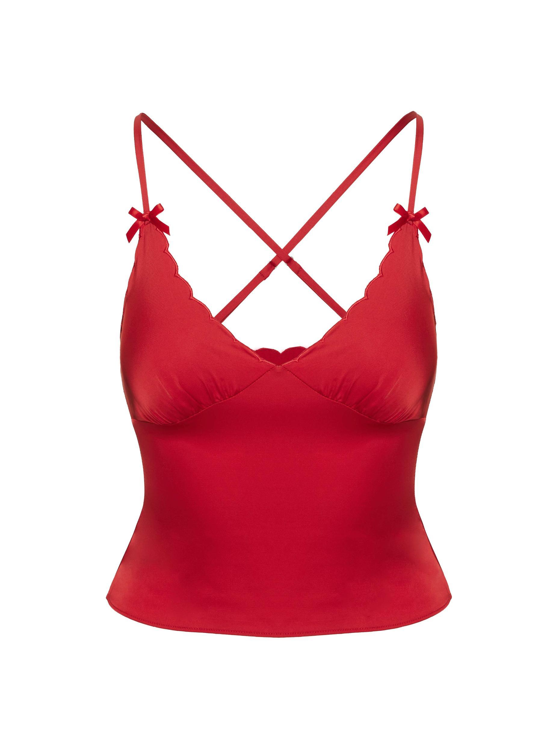 Satina Top Red Product Image