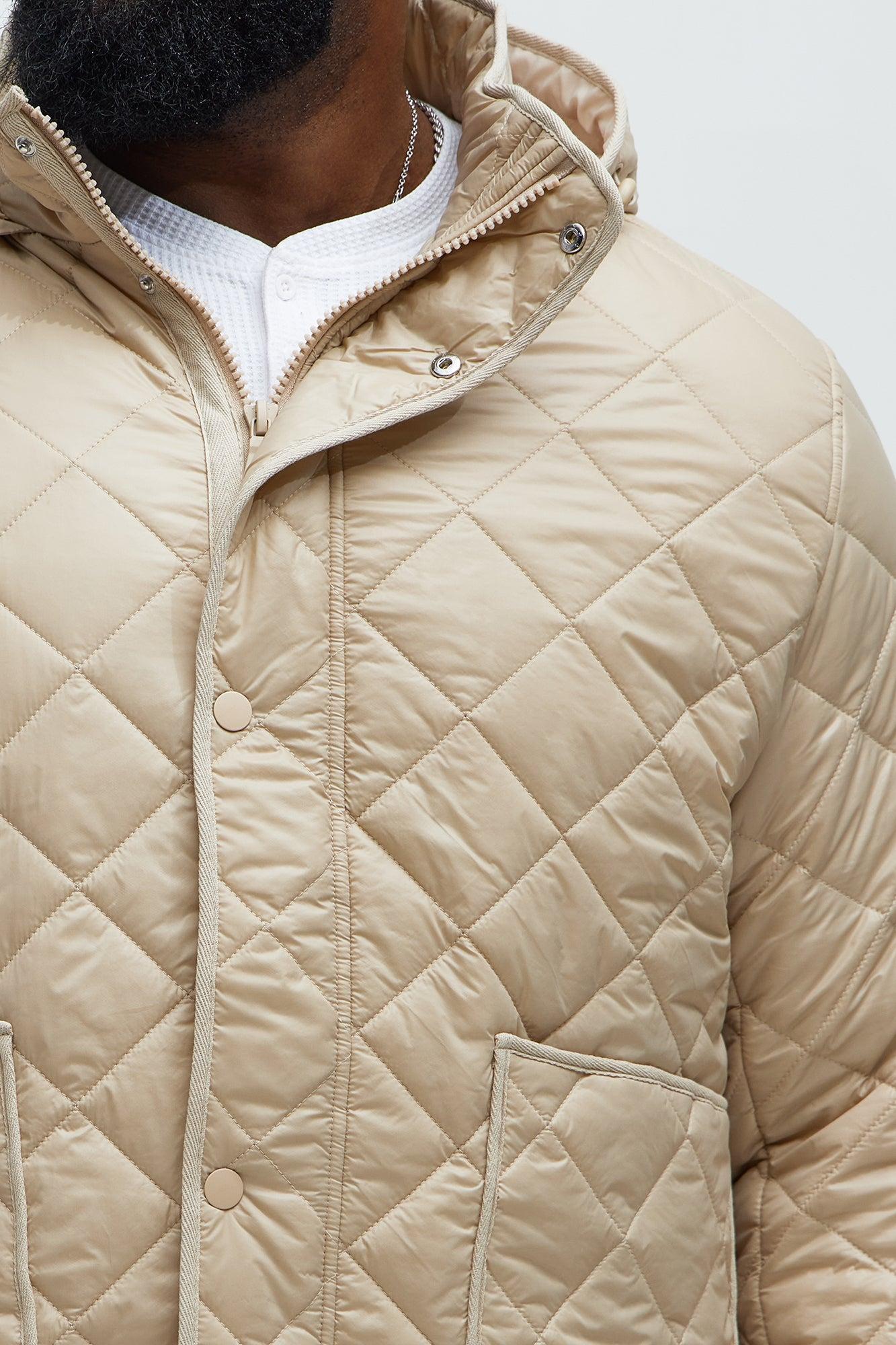 Better By Myself Quilted Jacket - Tan Product Image