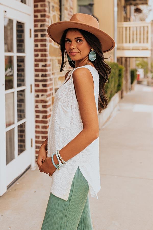 Shoreline Sanctuary Knit Top In Ivory Product Image