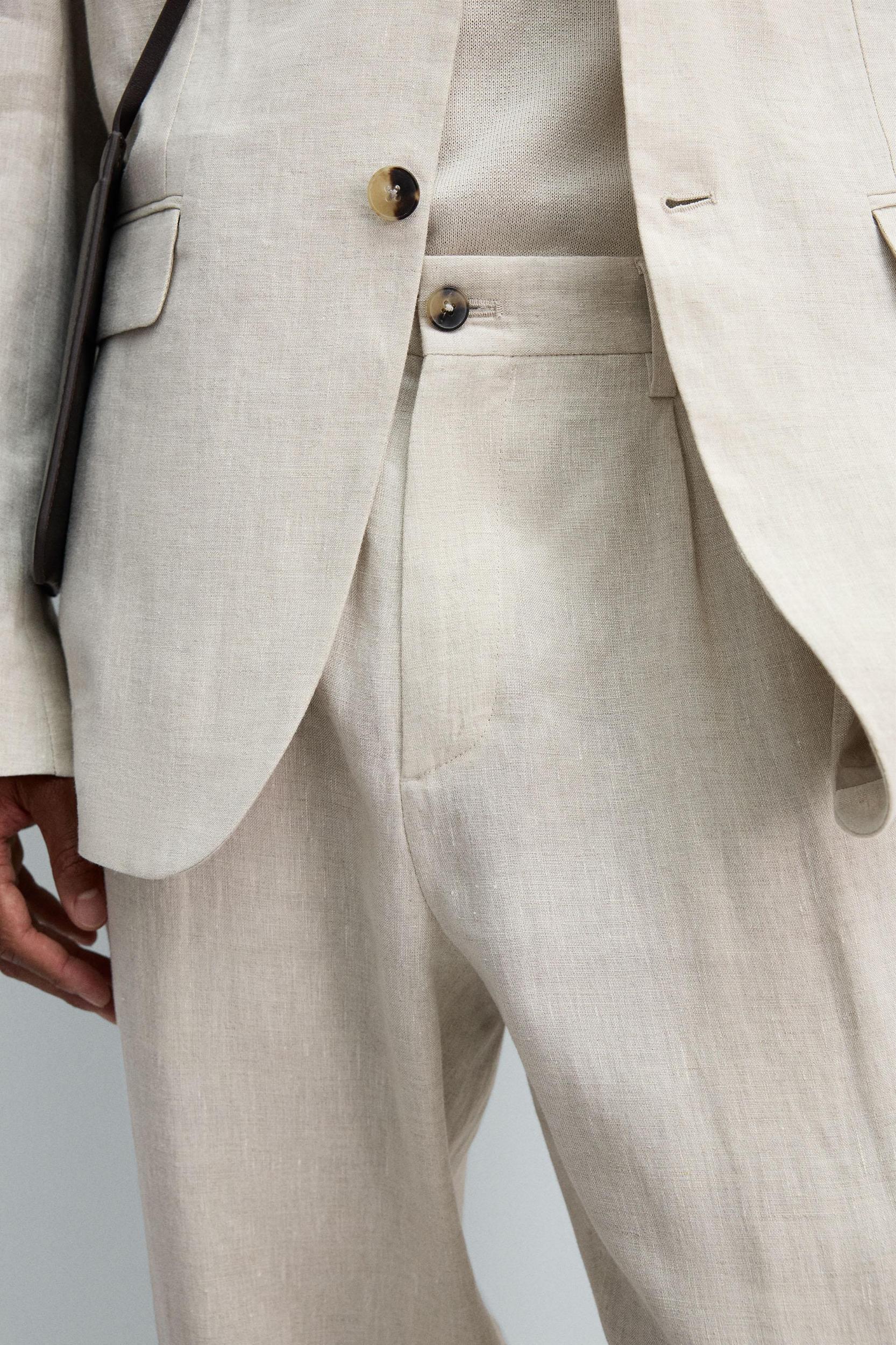 100% LINEN SUIT PANTS Product Image