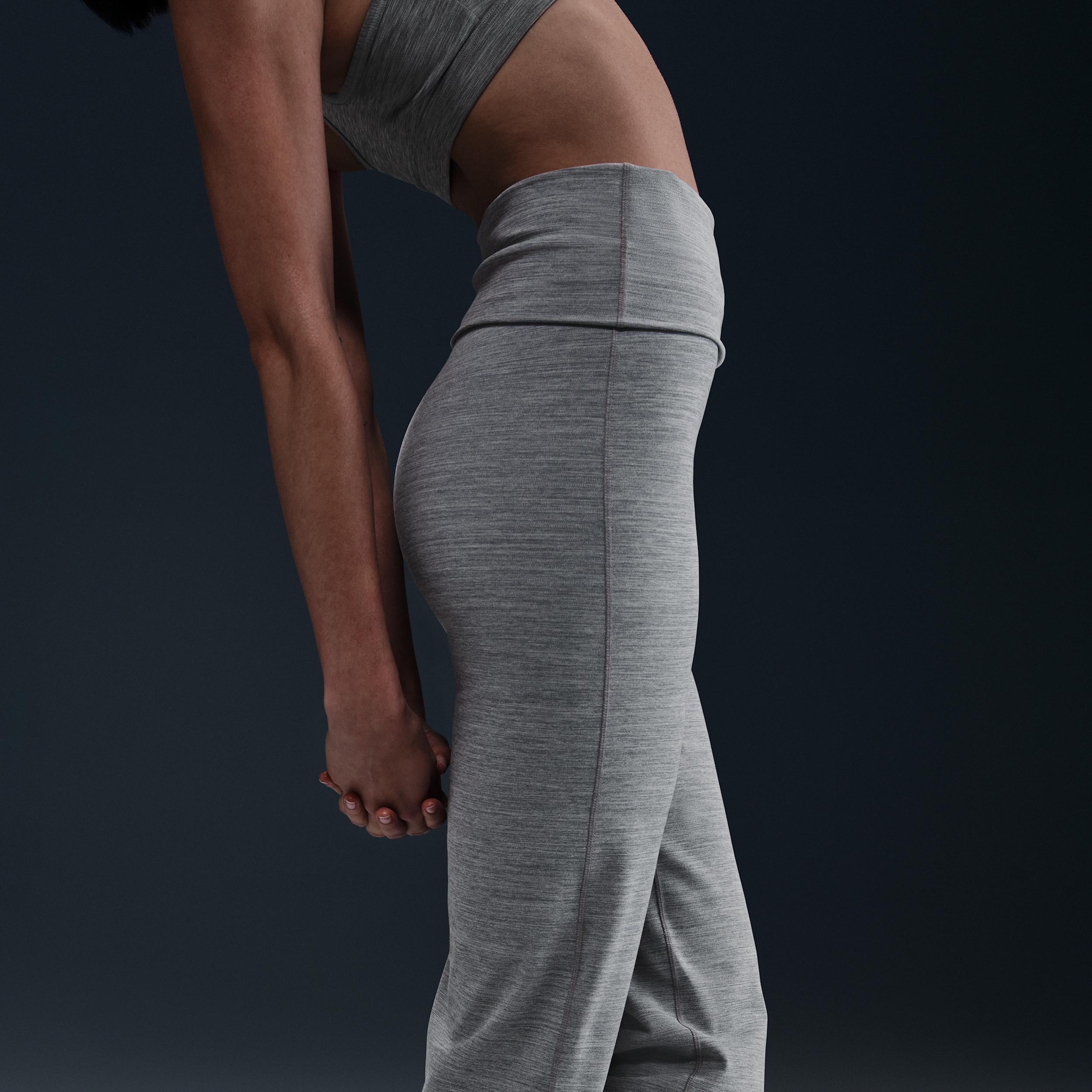 Nike Womens One Dri-FIT High-Waisted Fold-Over Pants | FV7848-084 Product Image