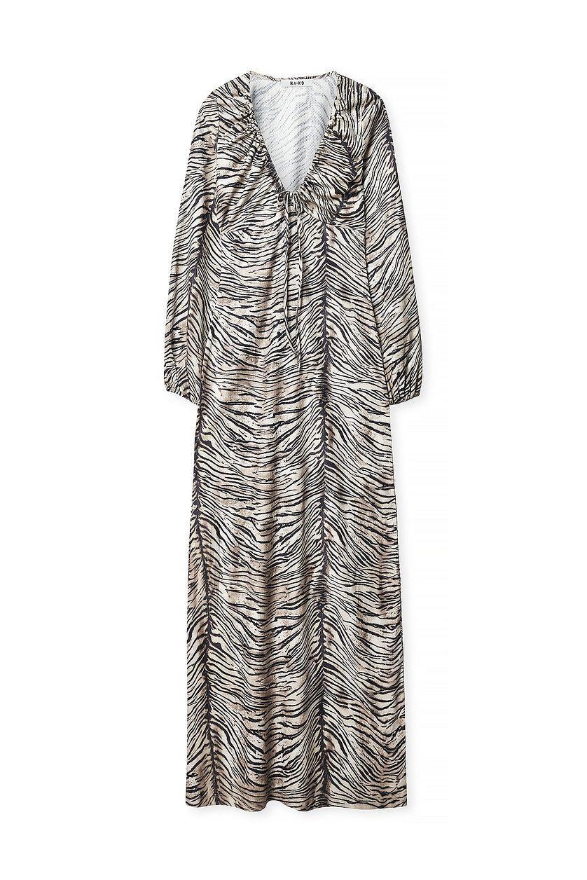 Jersey Balloon Sleeve Midi Dress Product Image