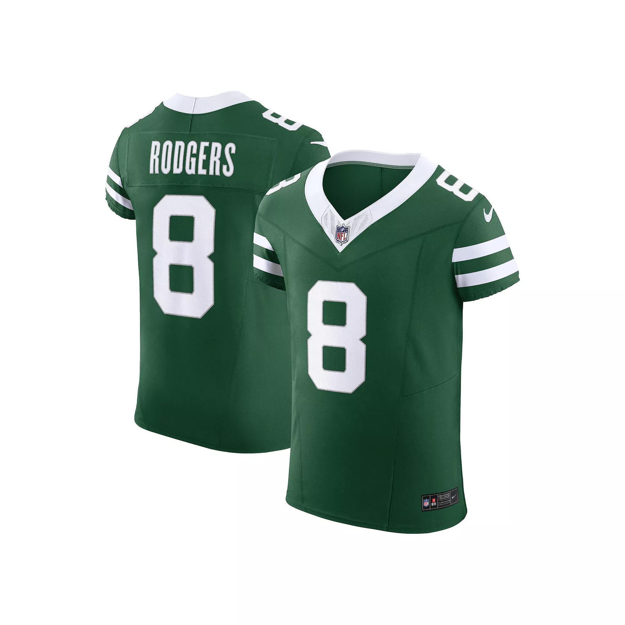 Men's Nike Aaron Rodgers Gotham Green New York Jets Vapor F.U.S.E. Elite Jersey, Size: 44 Product Image