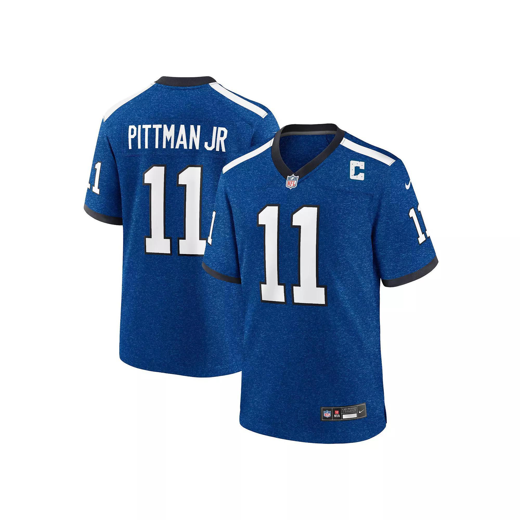 Men's Nike Michael Pittman Jr. Royal Indianapolis Colts Indiana Nights Alternate Game Jersey, Size: 2XL, Blue Product Image