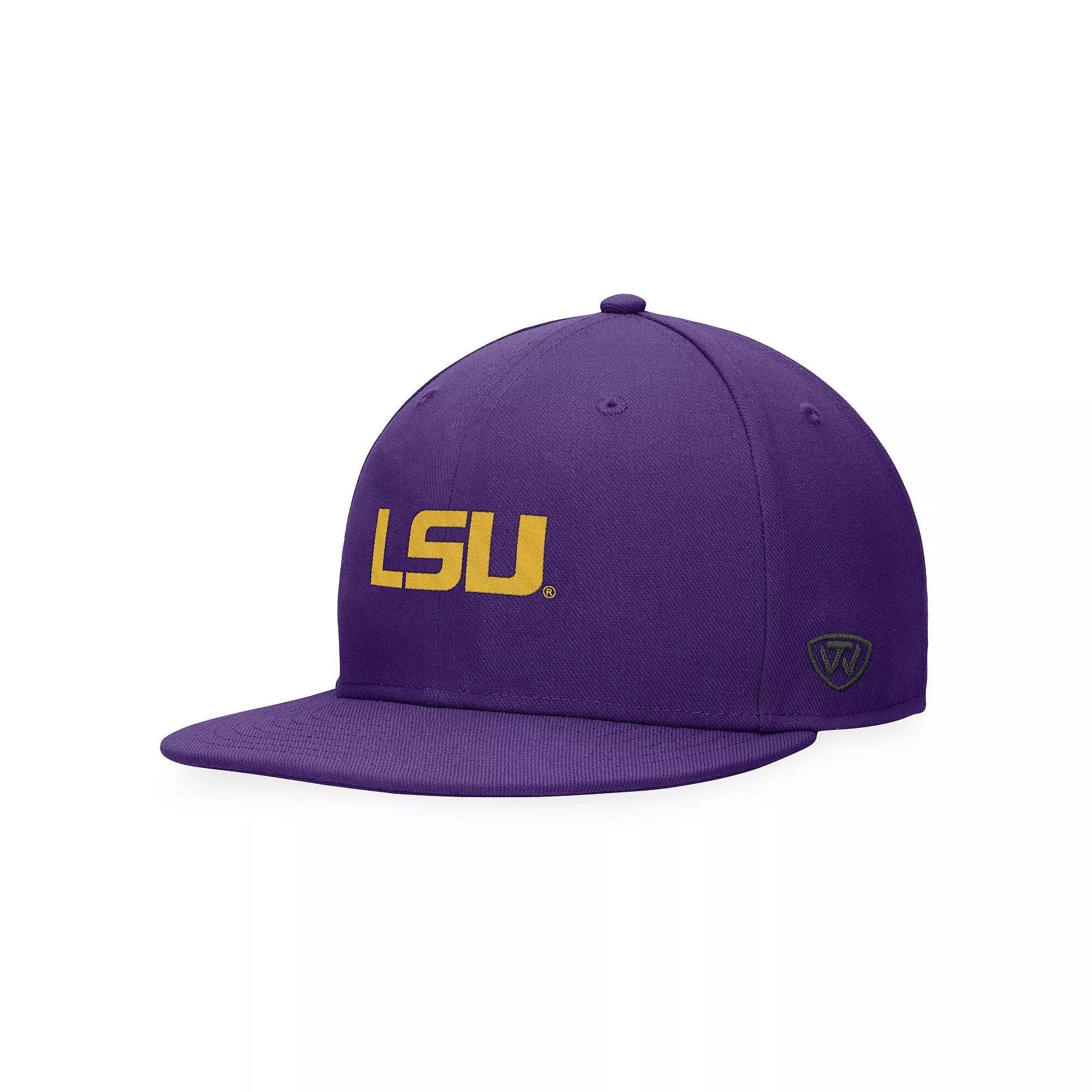 Men's Top of the World Purple LSU Tigers Fitted Hat,  Product Image